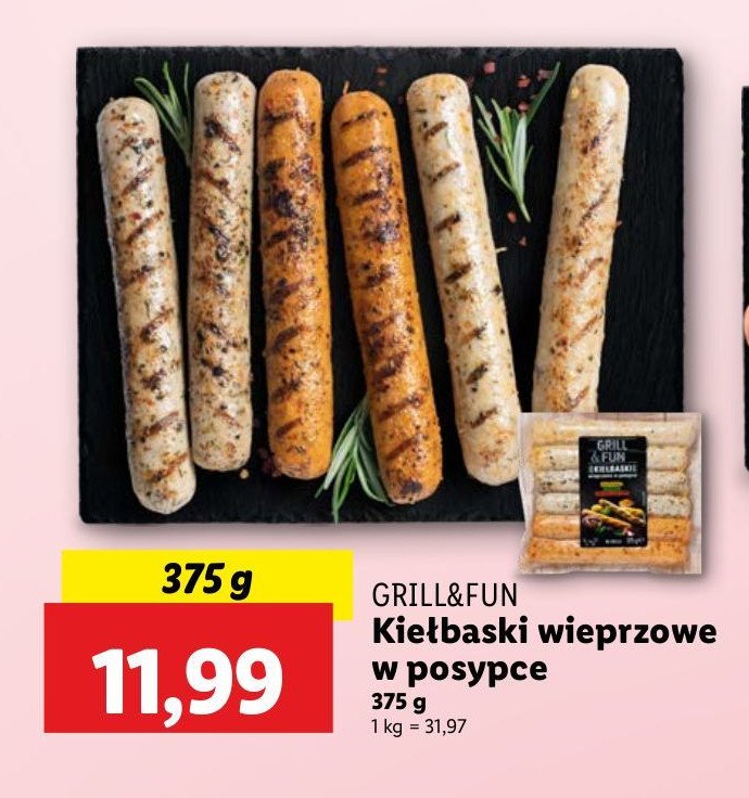 Kiełbaski grillowe mix Grill and fun promocja w Lidl