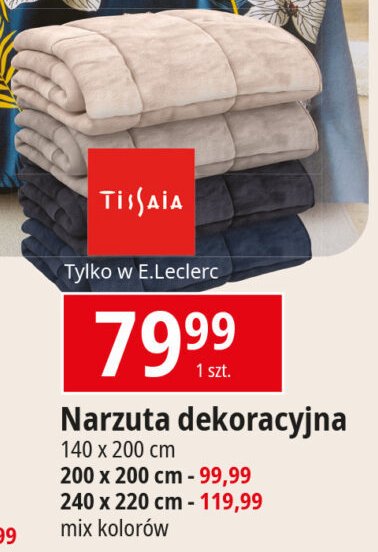 Narzuta dekoracyjna 240 x 220 cm Tissaia promocja