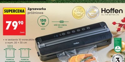 Zgrzewarka próżniowa 130W Hoffen promocja w Biedronka