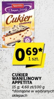 Cukier wanilinowy Appetita promocja w Groszek