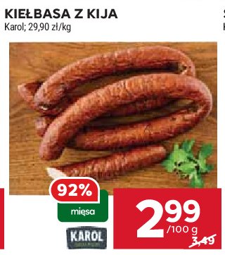 Kiełbasa z kija Karol promocja