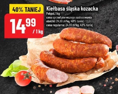 Kiełbasa śląska kozacka Pekpol promocja w POLOmarket