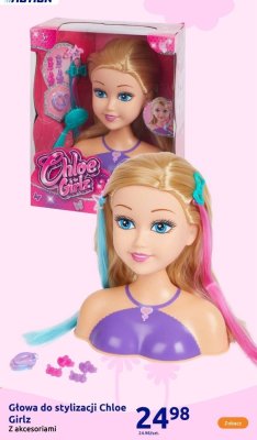 Głowa do stylizacji Chloe Girlz z akcesoriami promocja w Action