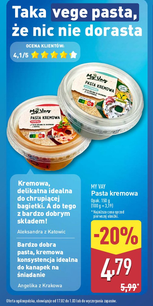 Pasta kremowa kanapkowa ze szczypiorkiem My vay promocja