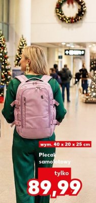 Plecak samolotowy promocja w Kaufland