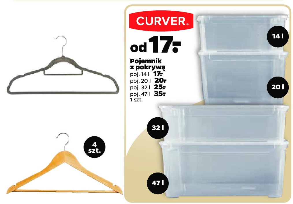 Pojemnik plastikowy z pokryw膮 47 l Curver promocja