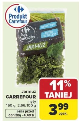 Jarmuż promocja w Carrefour Market