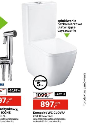 Kompakt WC CLOVA promocja w Leroy Merlin
