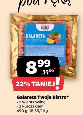 Galareta Twoje Bistro z kurczakiem promocja w Netto