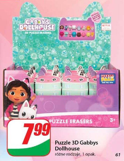 Puzzle 3d gabby's dollhouse promocja