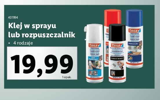 Rozpuszczalnik Tesa promocja