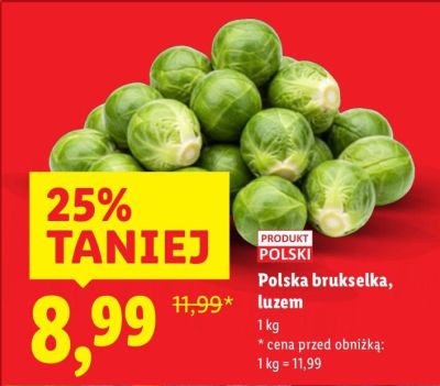 Polska brukselka, luzem promocja w Lidl