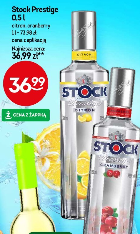 Wódka Stock prestige citron promocja w Żabka