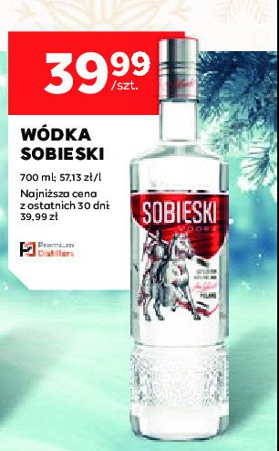 Wódka Sobieski vodka promocja w Stokrotka