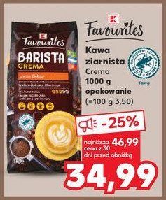 Kawa barista crema K-classic favourites promocja