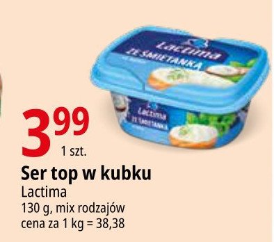 Ser topiony śmietankowy - pudełko Lactima promocja