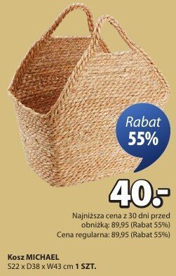 Kosz MICHAEL Ś42 x D30 x W38 cm 1 SZT. promocja w Jysk