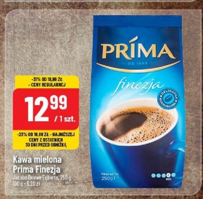 Kawa mielona Prima Finezja promocja w POLOmarket