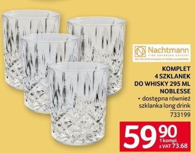 Komplet 4 szklanek do whisky 295ml Noblesse Nachtmann promocja w Selgros