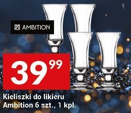 Kieliszki do likieru Ambition 6 szt., 1 kpl. promocja w Twój Market