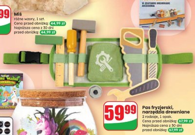 Pas fryzjerski, narzędzia drewniane promocja w Dino