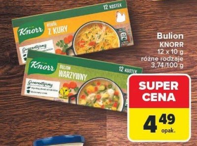 Kostki bulionowe 12x10 g, różne rodzaje Knorr promocja w Carrefour