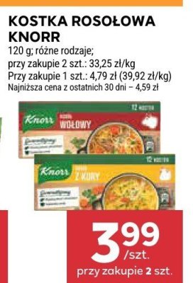 Kostka rosołowa Knorr promocja w Stokrotka