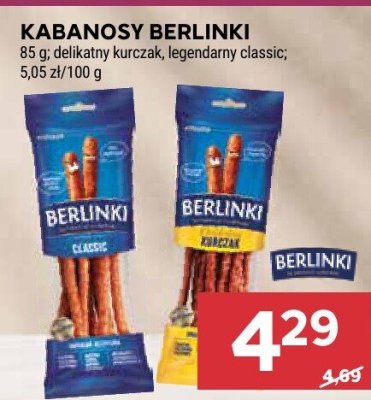 Kabanosy berlinki promocja w Stokrotka