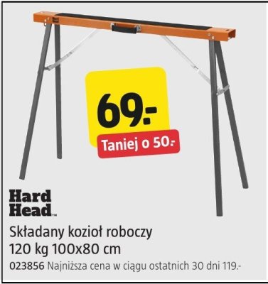 Składany kozioł roboczy Hard Head 120 kg 100x80 cm promocja w Jula
