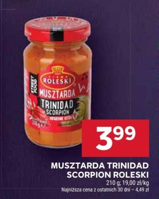 Musztarda Trinidad Scorpion Roleski promocja w Stokrotka