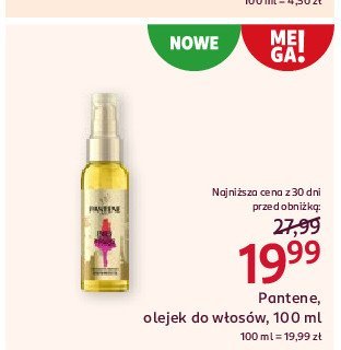 Olejek do włosów coconut Pantene pro-v promocja