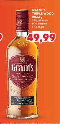Whisky Grant's triple wood promocja