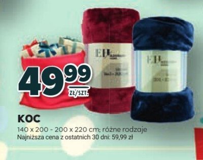 Koc zielony, granatowy promocja w Stokrotka