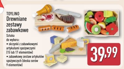 Drewniane zestawy zabawkowe promocja w Aldi