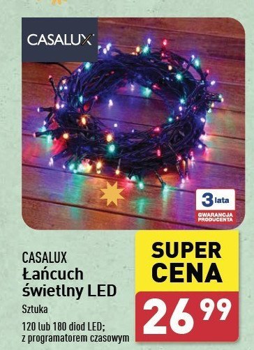 Łańcuch 120 led promocja w Aldi