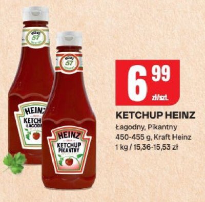 Ketchup Heinz łagodny, pikantny promocja w Chorten