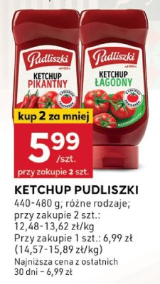 Ketchup Pudliszki promocja w Stokrotka