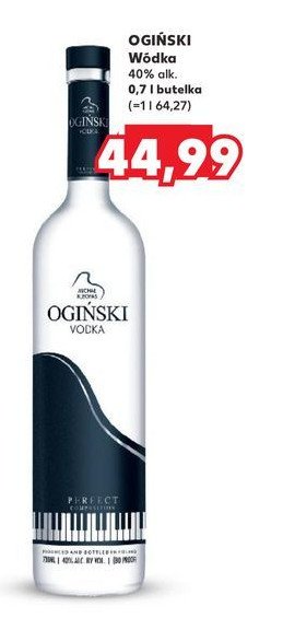 Wódka Ogiński vodka promocja w Kaufland
