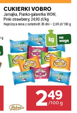 Cukierki pinki strawberry Vobro promocja