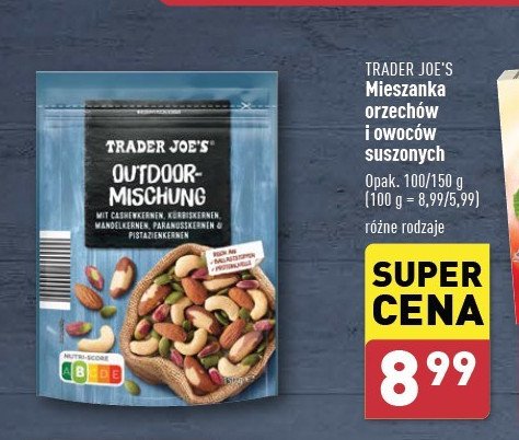 Mieszanka outdoorowa Trader joe's promocja