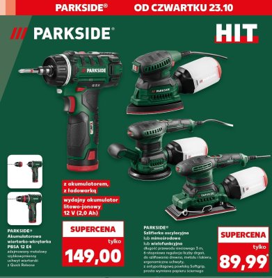 Wiertarko-wkrętarka akumulatorowa PARKSIDE PBSA 12 E4 z akumulatorem, z ładowarką, wydajny akumulator litowo-jonowy 12 V (2,0 Ah) promocja w Kaufland