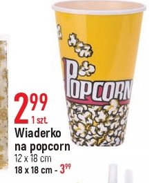 Wiaderko na popcorn 12 x 18 cm promocja