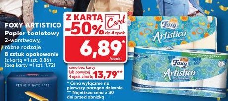 Papier toaletowy brzoskwiniowy Foxy artistico promocja w Kaufland