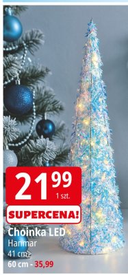 Choinka LED Hannar 41 cm promocja w Leclerc