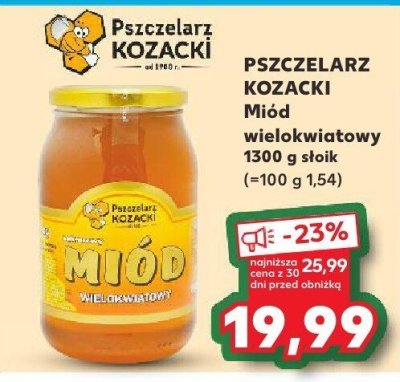 Miód wielokwiatowy 1300 g  promocja w Kaufland
