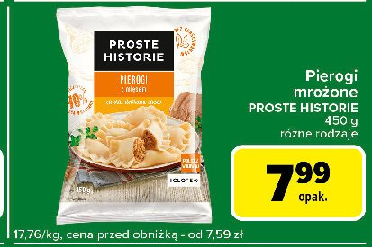 Pierogi z mięsem Iglotex proste historie promocja w Carrefour Express