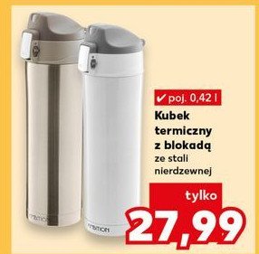 Kubek termiczny z blokadą 420 ml oliwkowy promocja w Kaufland