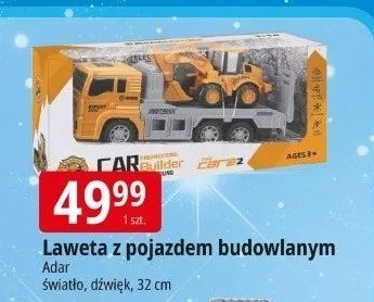 Laweta z pojazdem budowlanym Adar promocja w Leclerc