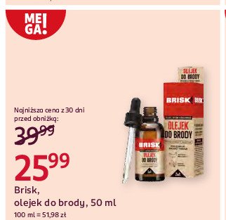 Olejek do brody i twarzy Brisk promocja w Rossmann