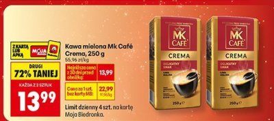 Kawa mielona Mk Café Premium 250g promocja w Biedronka